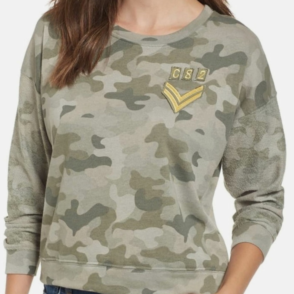 Rails Kelli Camo Women's Sweatshirt, Size M